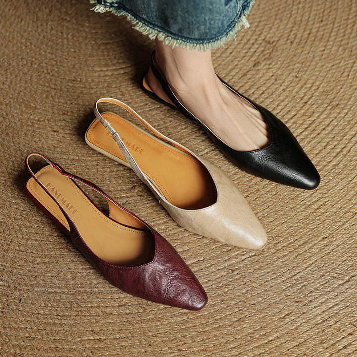 Leira Genuine Leather Mules