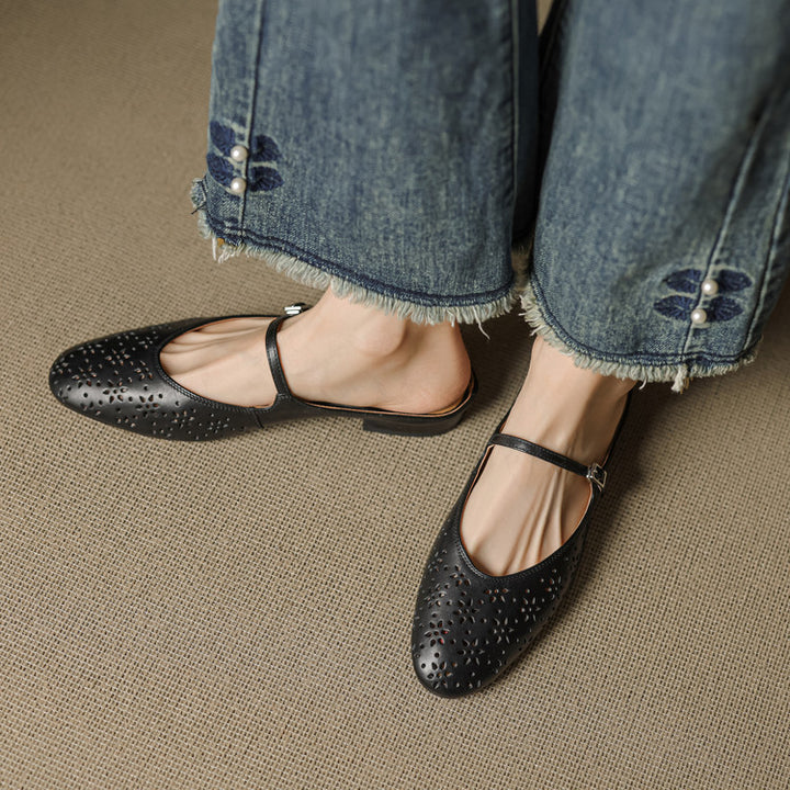 Alina Genuine Leather Mules