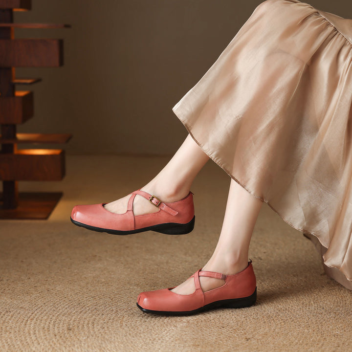 Fina Genuine Leather Flats