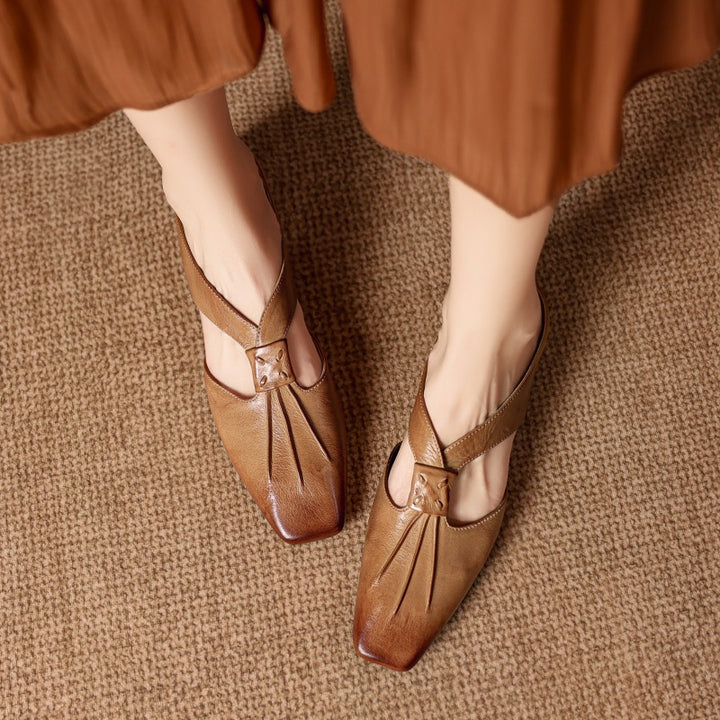 Lola Genuine Leather Mules