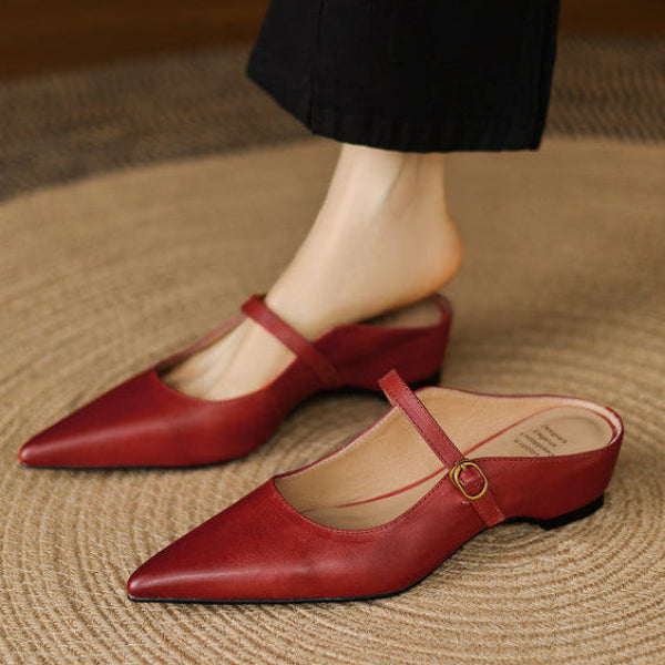 Liora Genuine Leather Mules