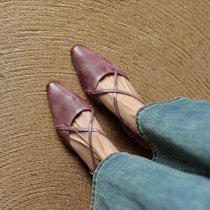 Lori Genuine Leather Flats