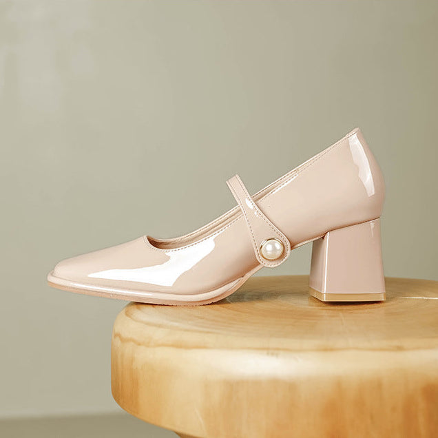 Nina Leather Heels