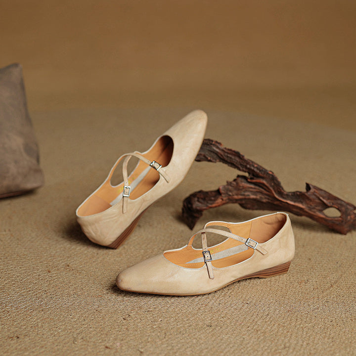 Odessa Genuine Leather Flats