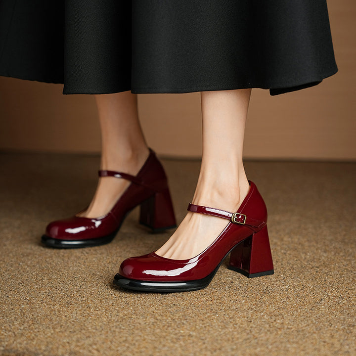 Casira Genuine Leather Heels