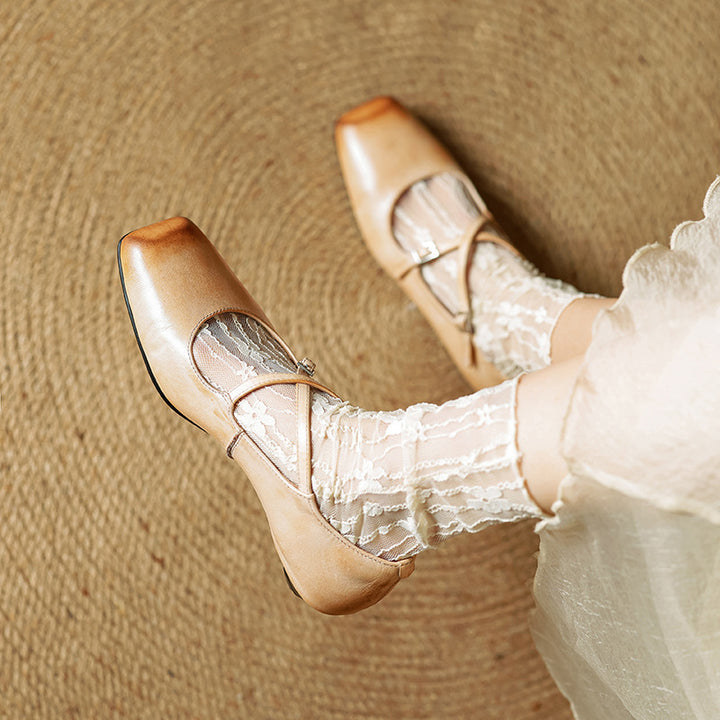 Iria Genuine Leather Flats