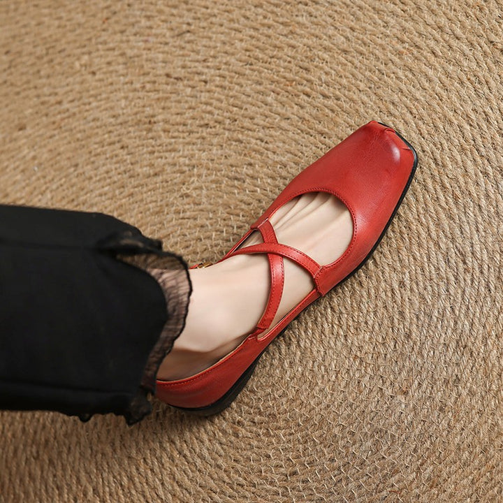 Fina Genuine Leather Flats