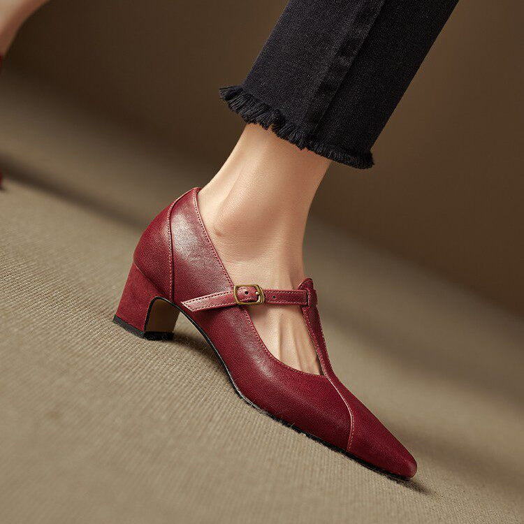 Veloria Genuine Leather Heels
