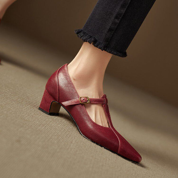 Veloria Genuine Leather Heels