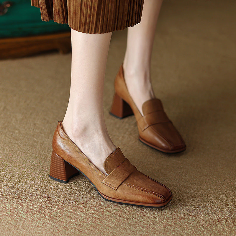 Merova Genuine Leather Heels
