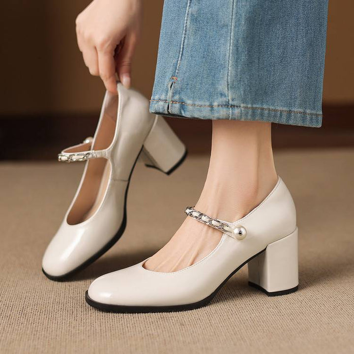Vessa Genuine Leather Heels