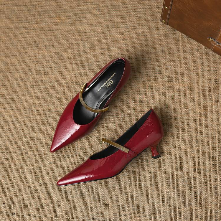 Norah Genuine Leather Heels