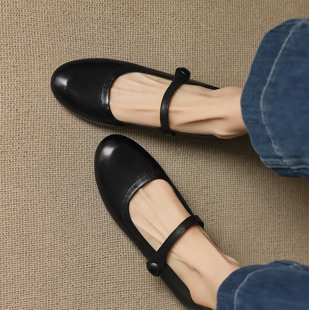 Renata Genuine Leather Flats