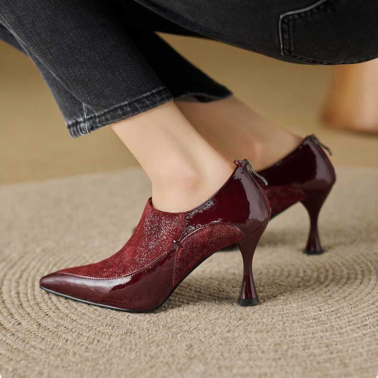 Evara Genuine Leather Heels