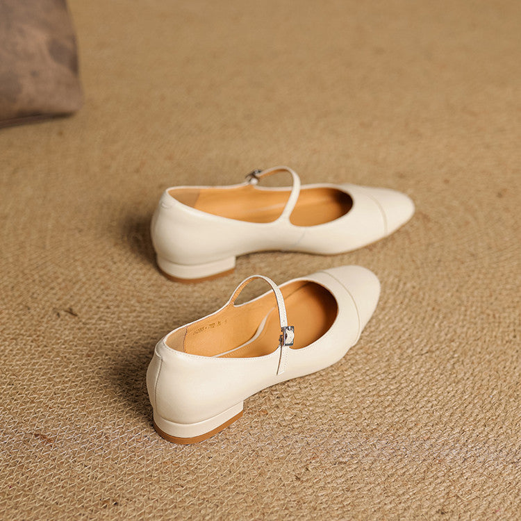 Jaya Genuine Leather Flats