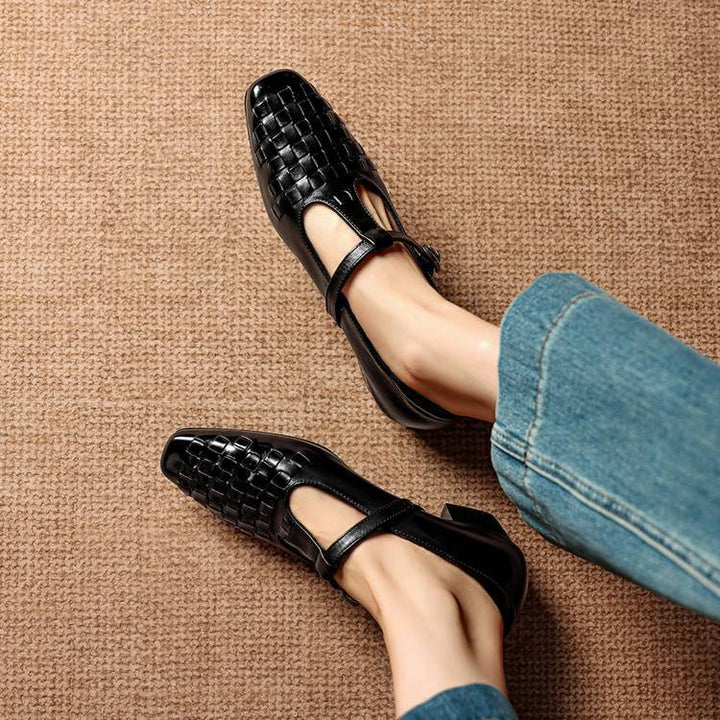 Soretta Genuine Leather Heels