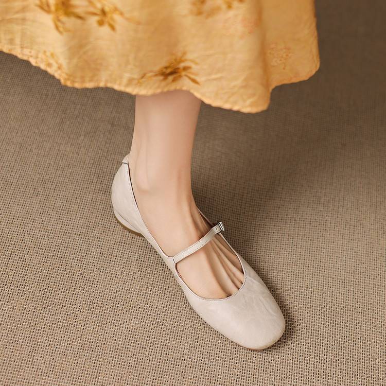 Rose Genuine Leather Flats
