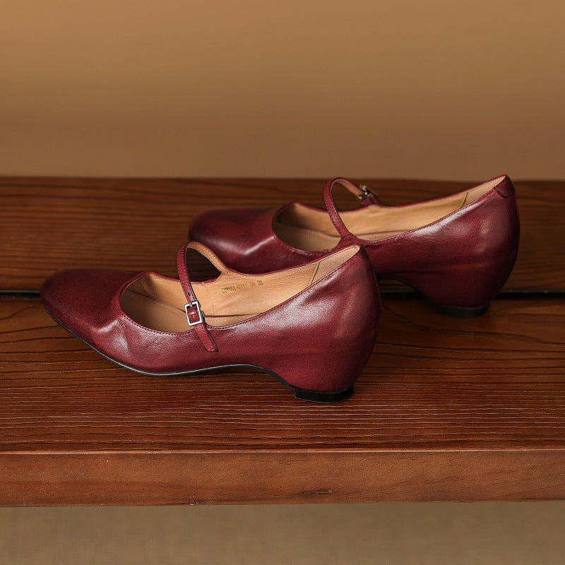 Sira Genuine Leather Heels