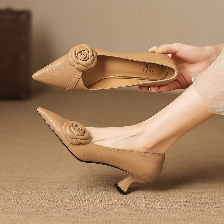 Arisa Genuine Leather Heels