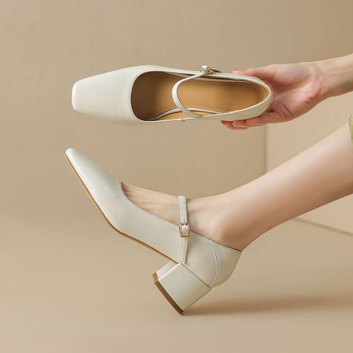 Kristen Genuine Leather Heels