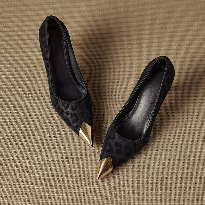 Celia Genuine Leather Heels