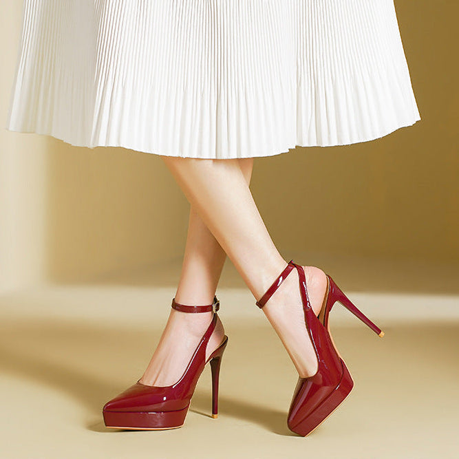 Arlena Leather Heels