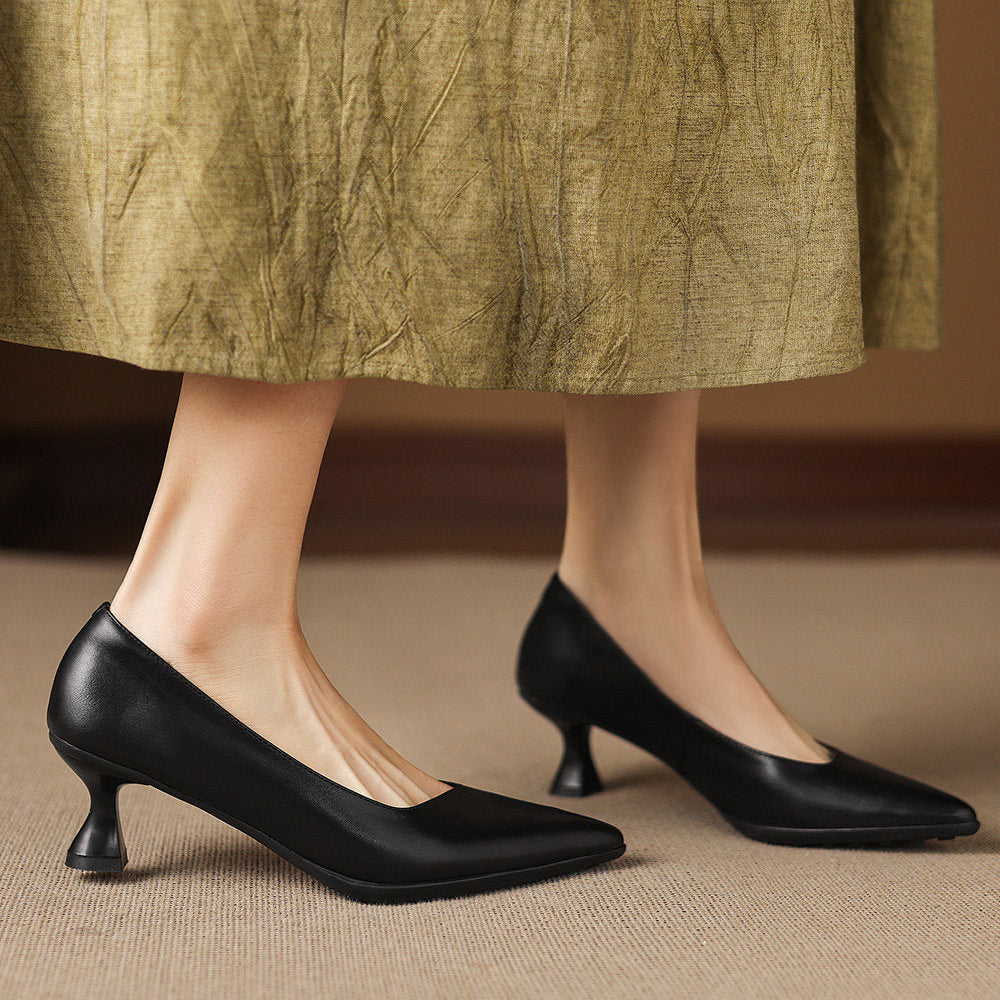 Valeria Genuine Leather Heels