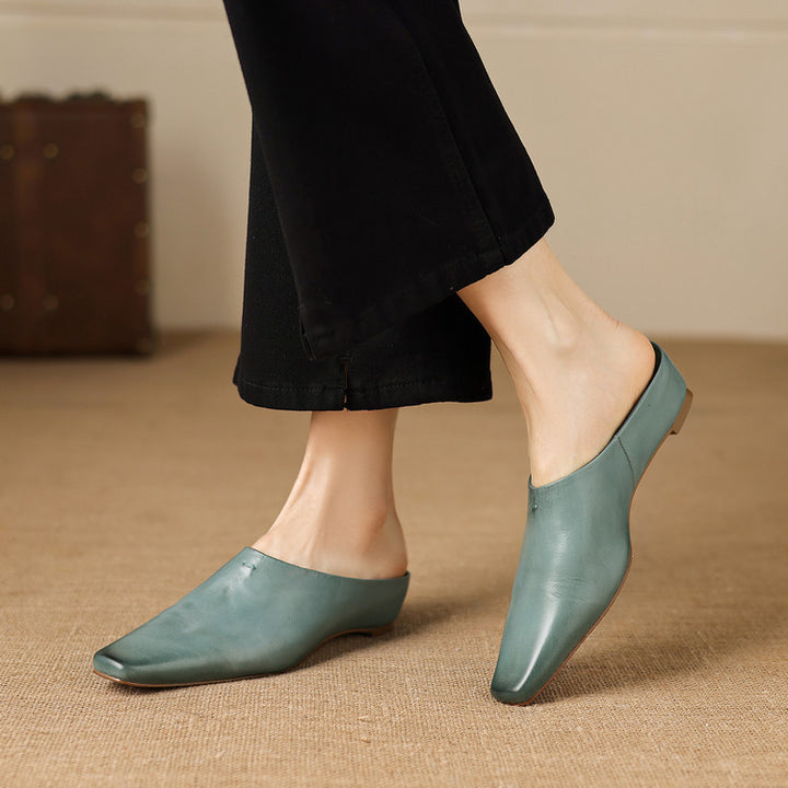 Nerissa Genuine Leather Mules