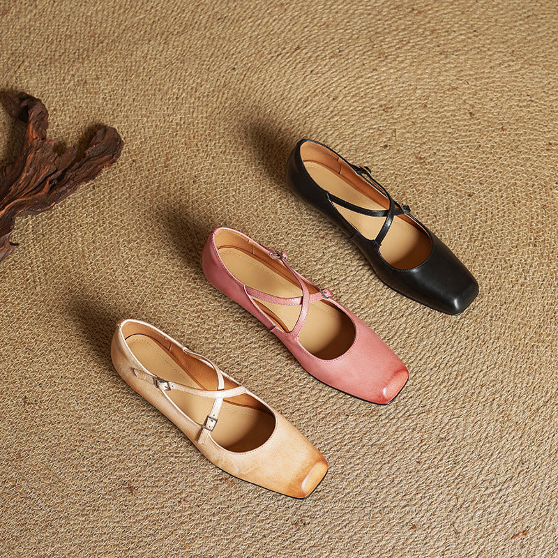Iria Genuine Leather Flats