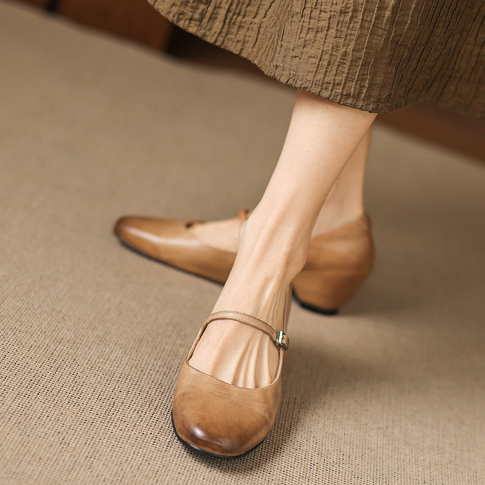 Sira Genuine Leather Heels