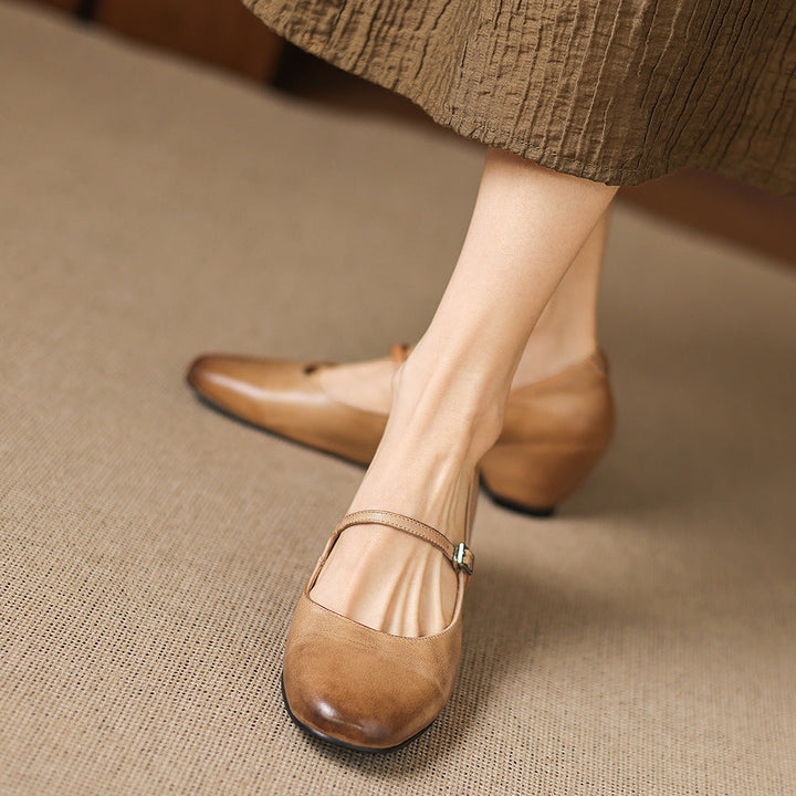 Sira Genuine Leather Heels