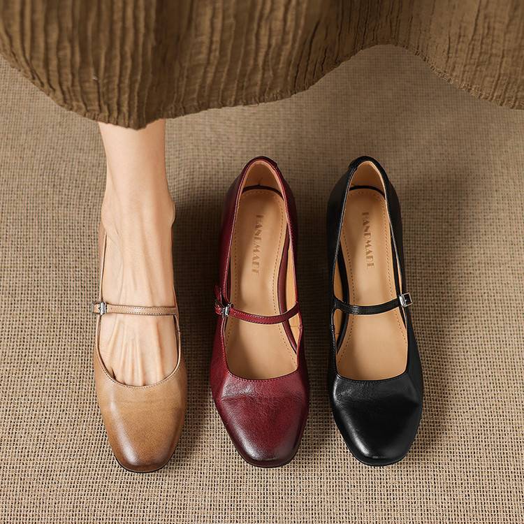 Sira Genuine Leather Heels