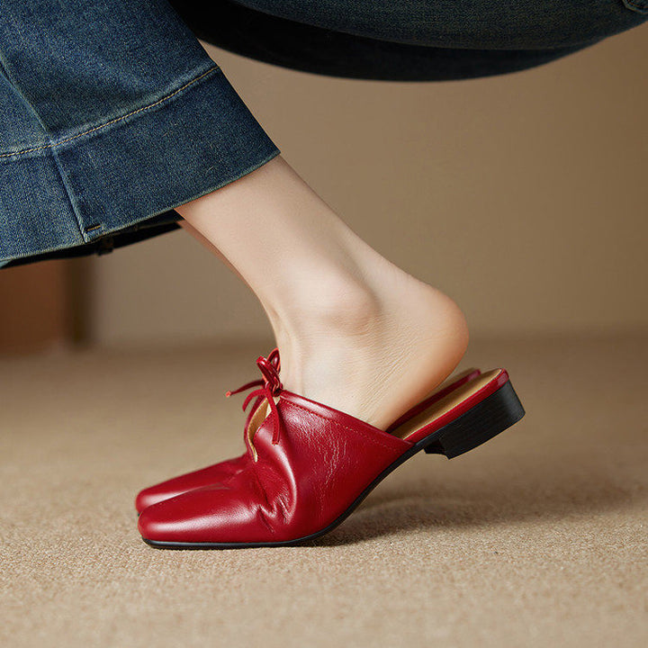 Rosalia Genuine Leather Mules