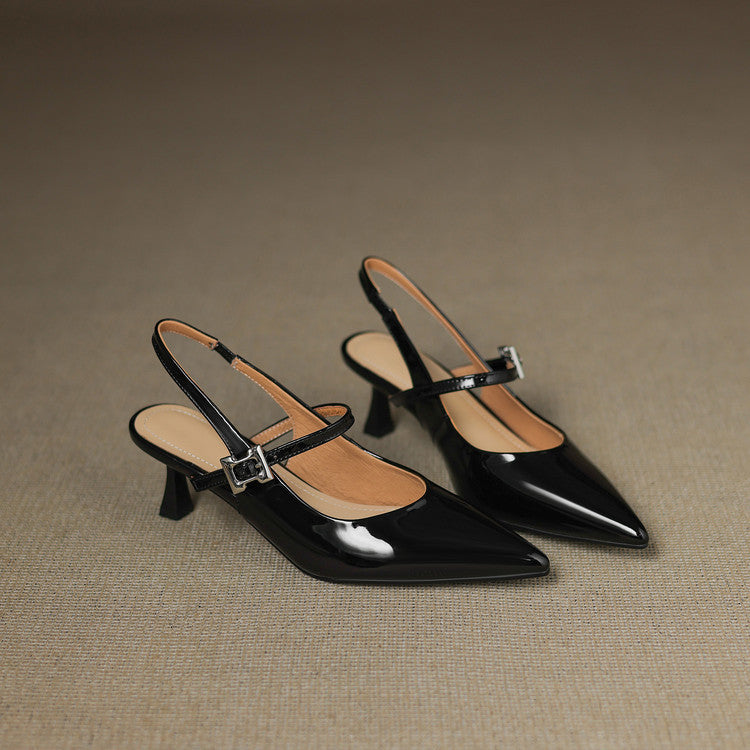 Elle Genuine Leather Heels