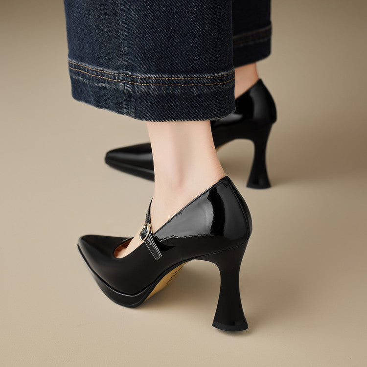 Grazia Genuine Leather Heels