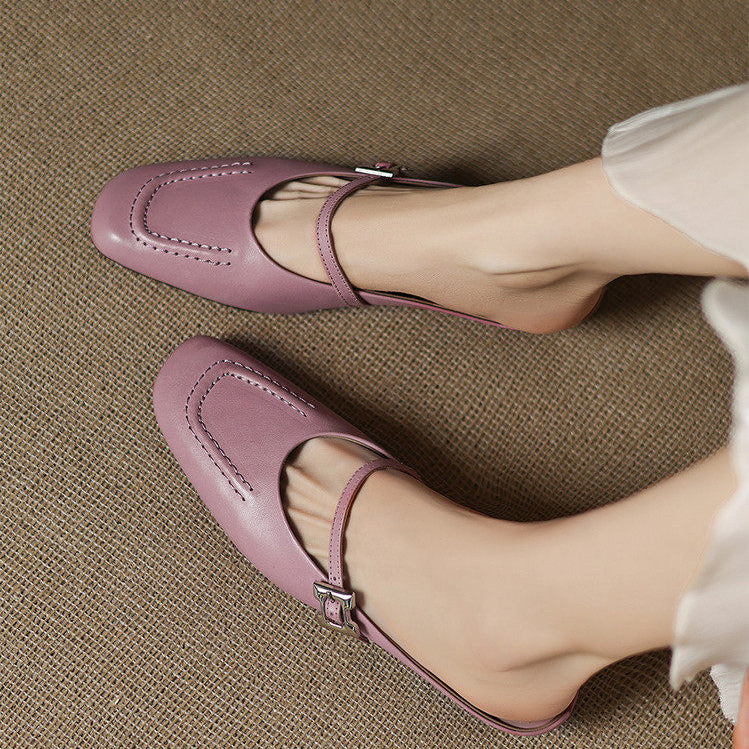 Elira Genuine Leather Mules