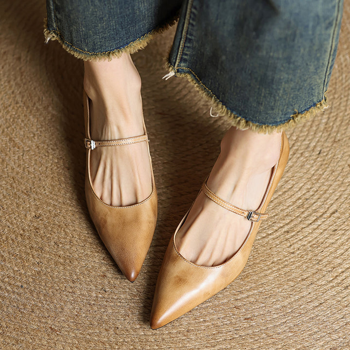 Eva Genuine Leather Heels
