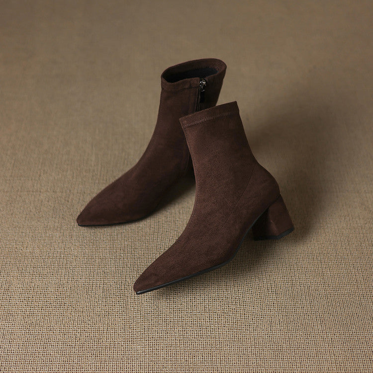 Odette Genuine Suede Boots