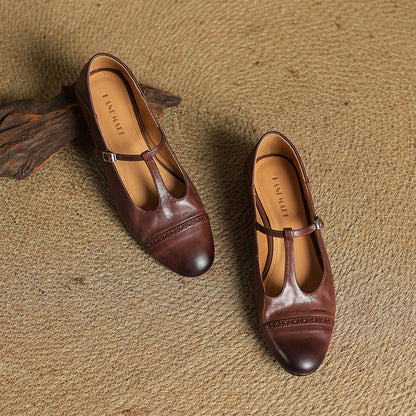Jasmine Genuine Leather Flats