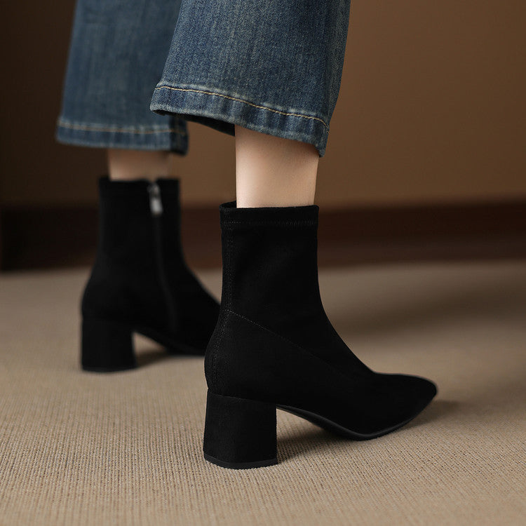 Odette Genuine Suede Boots