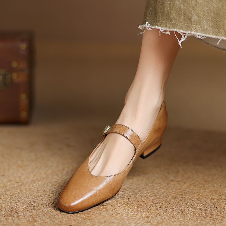 Lila Genuine Leather Flats