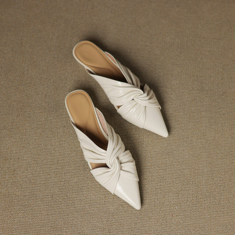 Elvara Genuine Leather Mules