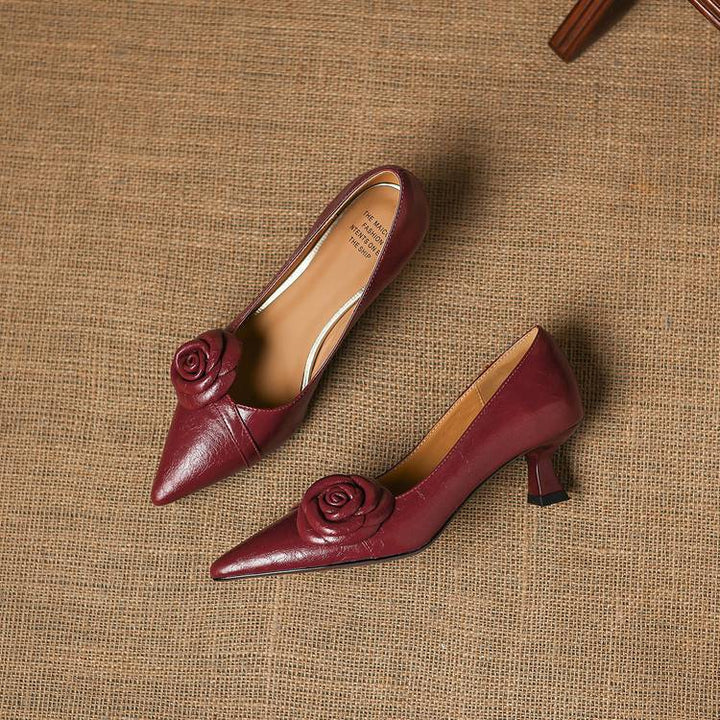 Arisa Genuine Leather Heels