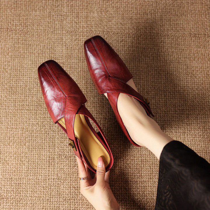 Ravessia Genuine Leather Mules
