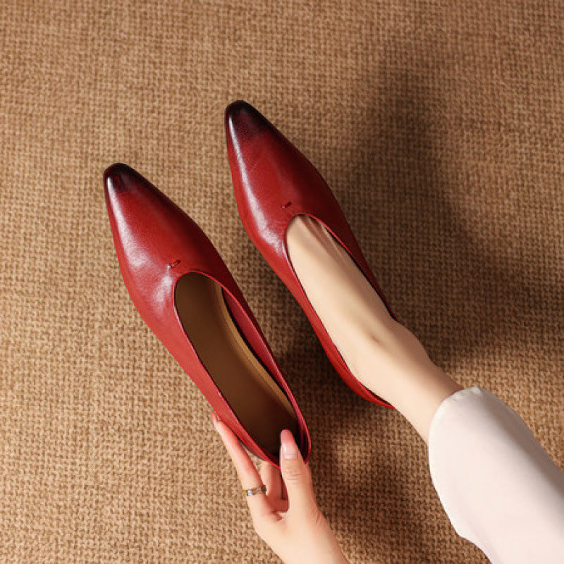 Marcella Genuine Leather Heels