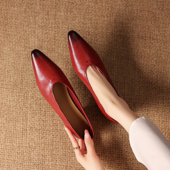 Marcella Genuine Leather Heels