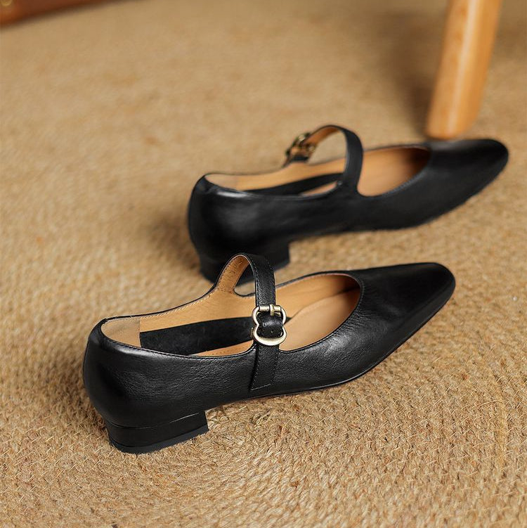 Lila Genuine Leather Flats