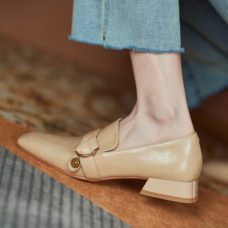 Marcelline Genuine Leather Loafers