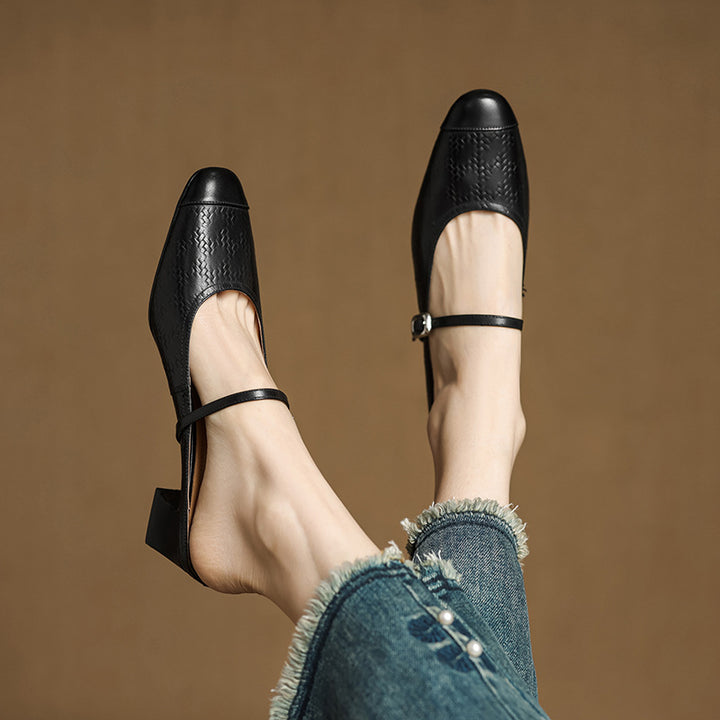 Vivette Genuine Leather Mules