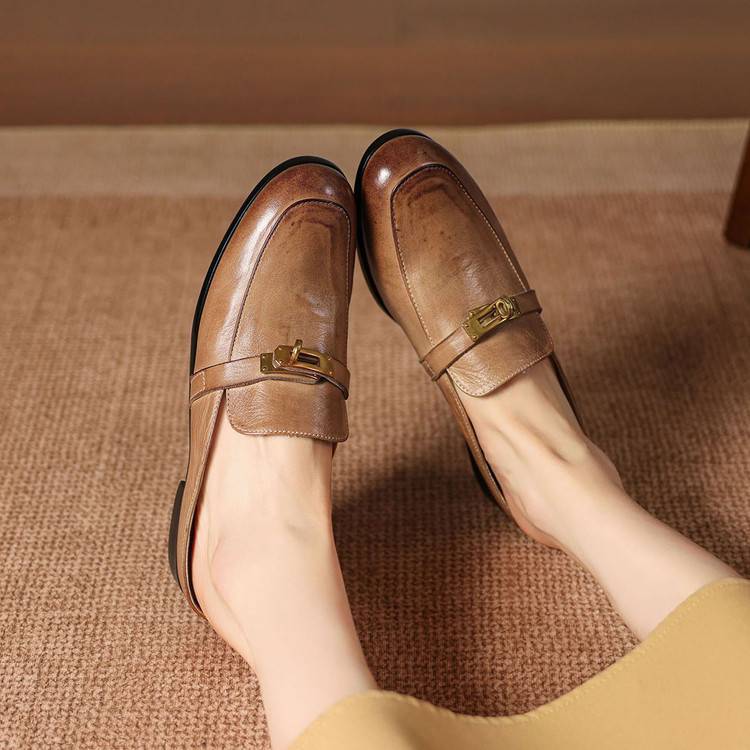 Fiorella Genuine Leather Mules